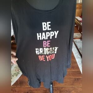Chico's 4 or XXL black‎ extra heavy shirt